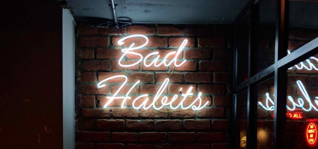 bad habits sign